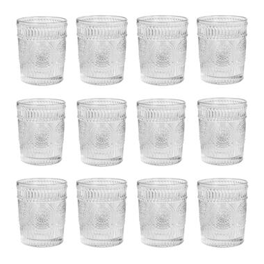 Krumble Waterglas vintage - 260 ml - Set van 12 product