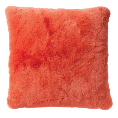 ZAYA - Kussenhoes unikleur 45x45 cm - Coral - koraalroze - oranje - superzacht product