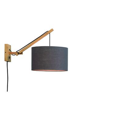 Wandlamp Andes - Bamboe/Donkergrijs - 50x32x45cm product