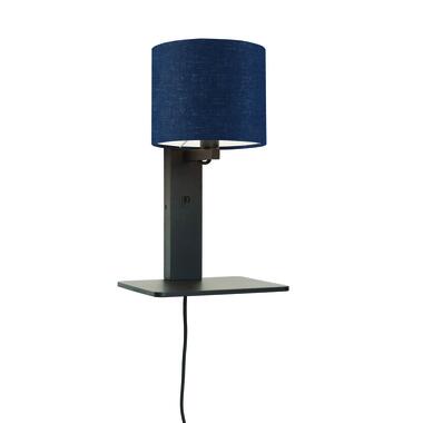 Wandlamp Andes - Bamboe Zwart/Blauw - 19x24x36cm product