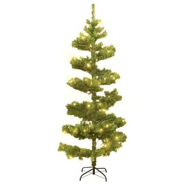 vidaXL Kunstkerstboom met verlichting en standaard 180 cm PVC groen product