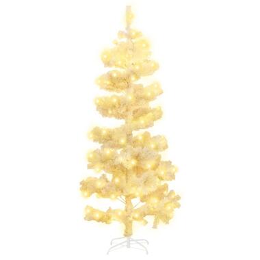 vidaXL Kunstkerstboom met verlichting en standaard 180 cm PVC wit product