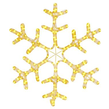 vidaXL Kerstfiguur sneeuwvlok met 144 warmwitte LED's 59x59 cm product