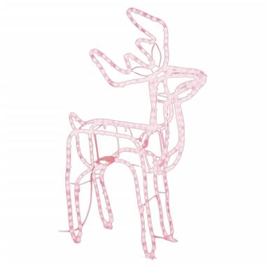 vidaXL Kerstfiguur rendier warmwit 76x42x87 cm product