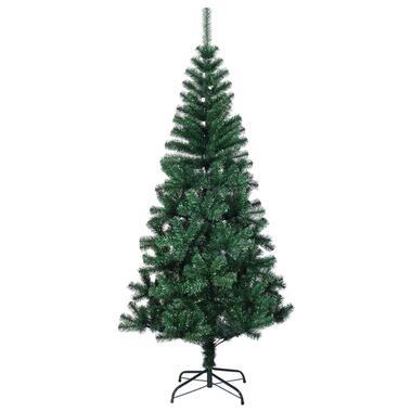 vidaXL Kunstkerstboom met iriserende uiteinden 120 cm PVC groen product