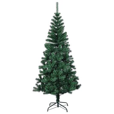 vidaXL Kunstkerstboom met iriserende uiteinden 150 cm PVC groen product