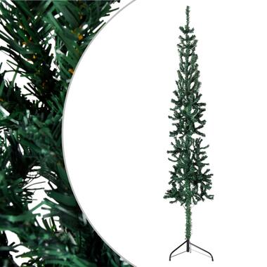 vidaXL Kunstkerstboom half met standaard smal 150 cm groen product