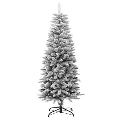 vidaXL Kunstkerstboom met sneeuw smal 120 cm PVC en PE product