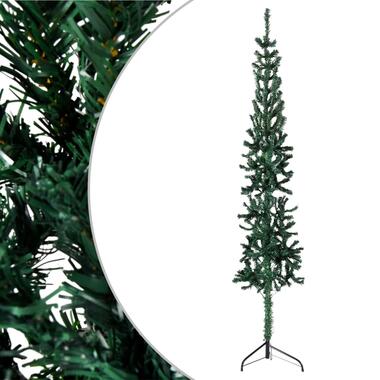 vidaXL Kunstkerstboom half met standaard smal 120 cm groen product