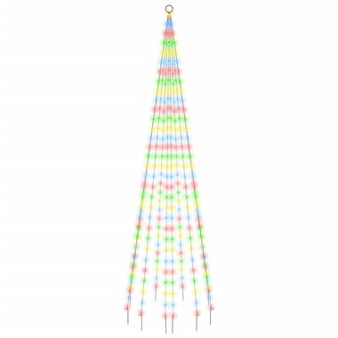 vidaXL Vlaggenmast kerstboom 310 LED's meerkleurig 300 cm product
