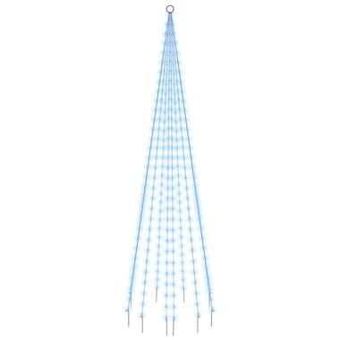vidaXL Vlaggenmast kerstboom 310 LED's blauw 300 cm product