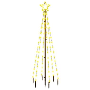 vidaXL Kerstboom met grondpin 108 LED's warmwit 180 cm product