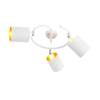QAZQA Moderne plafondlamp wit 3-lichts - Lofty product