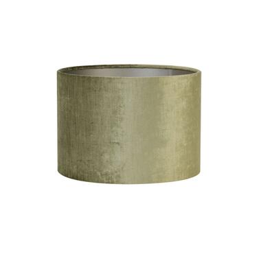 Cilinder Lampenkap Gemstone - Olijfgroen - Ø30x21cm product