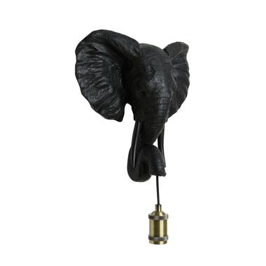 Wandlamp Elephant - Zwart - 35x13x36cm product