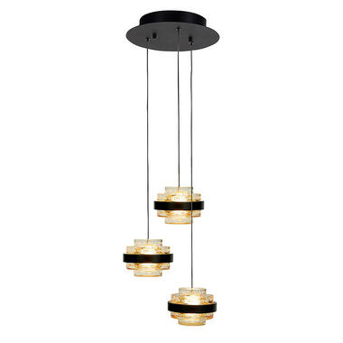 Highlight Hanglamp Dynasty 3 lichts - Ø 26 cm - champagne-zwart product
