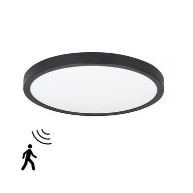 Highlight Plafondlamp Piatto - Ø 30,5 cm - Sensor - zwart product