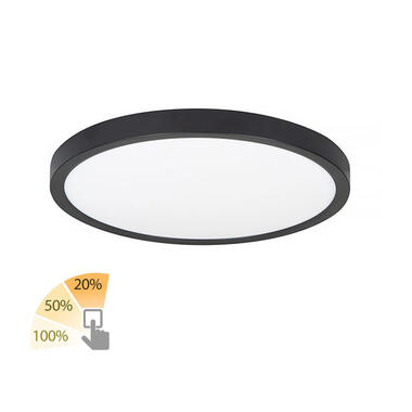 Highlight Plafondlamp Piatto - Ø 30,5 cm - 3 step DIM - zwart product