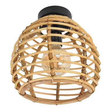 Ylumen plafondlamp Bamboe - 1 lichts - 24 x24 cm - antraciet product