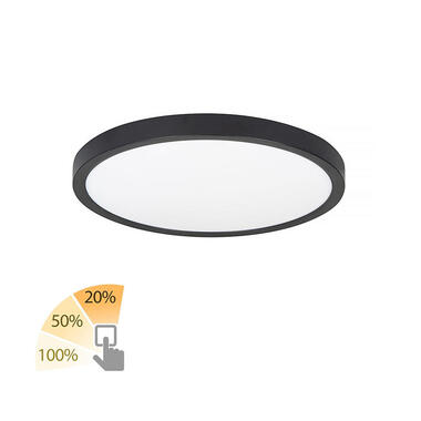 Highlight Plafondlamp Piatto - Ø 23,5 cm - 3 step DIM - zwart product