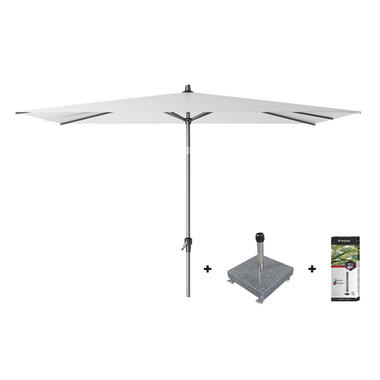 Platinum Riva stokparasol 3x2 - White met voet en hoes product