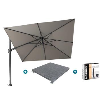 Platinum Challenger Premium T2 3x3 m - Manhattan Grey met voet en hoes product