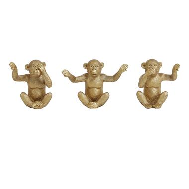Ornament Monkey - Goud - Set product