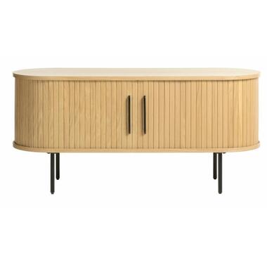 Tv-Meubel Eikenhout Naturel - 40x120x55cm - Schuifdeuren - Nola product