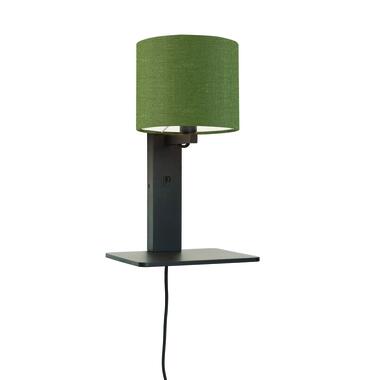 Wandlamp Andes - Bamboe Zwart/Groen - 19x24x36cm product