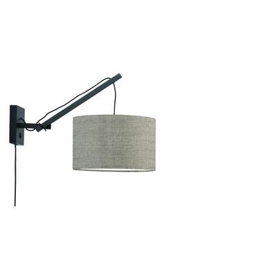 Wandlamp Andes - Bamboe Zwart/Taupe - 50x32x45cm product