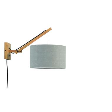 Wandlamp Andes - Bamboe/Lichtgrijs - 50x32x45cm product