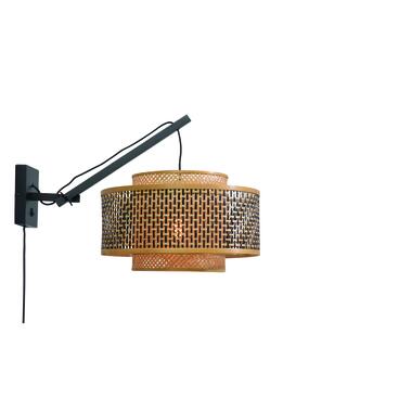 Wandlamp Bhutan - Bamboe Zwart/Naturel - 57x50x50cm product