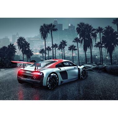 Komar fotobehang - Audi R8 L.A. - grijs en rood - 368 x 254 cm - 611005 product