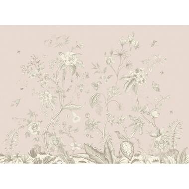 Sanders & Sanders fotobehang - bloemmotief - beige - 3,75 x 2,7 m - 601172 product