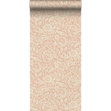 ESTAhome behang - vintage bloemen - terracotta roze - 0.53 x 10.05 m - 139427 product