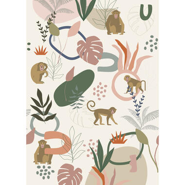 ESTAhome fotobehang - jungle apen - multicolor - 200 x 279 cm - 159245 product