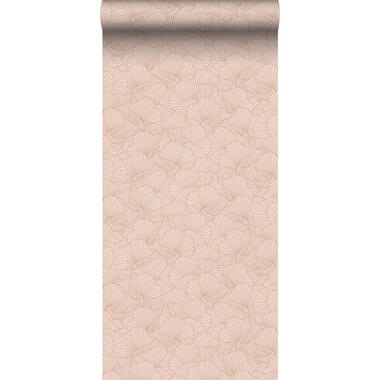 ESTAhome behang - getekende bladeren - terracotta roze - 0.53 x 10.05 m - 139492 product