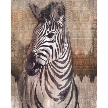 Komar fotobehang - zebra's - beige en grijs - 200 x 250 cm - 611617 product