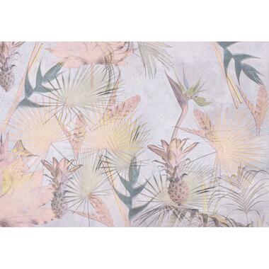 Komar fotobehang - Tropical Concrete - roze en blauw - 368 x 254 cm - 610935 product