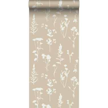 ESTAhome behang - veldbloemen - zand beige - 0.53 x 10.05 m - 139484 product