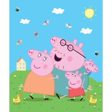 Sanders & Sanders fotobehang - Peppa Pig - groen, blauw en roze - 270 x 225 cm product
