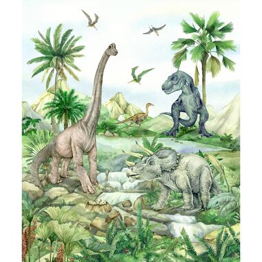 Sanders & Sanders fotobehang - dinosaurussen - groen - 2,25 x 2,7 m - 601203 product