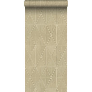 Origin Wallcoverings eco-texture vliesbehang - origami motief - beige product