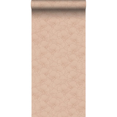 ESTAhome behang - getekende bladeren - licht terracotta - 0.53 x 10.05 m product