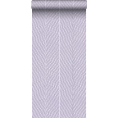 ESTAhome behang - visgraat-motief - lila paars - 0,53 x 10,05 m - 139451 product