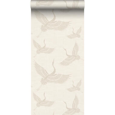 Origin Wallcoverings behang - kraanvogels - zandkleurig - 0,53 x 10,05 m product