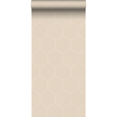 ESTAhome behang - hexagon - beige - 0,53 x 10,05 m - 139552 product