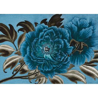 Komar fotobehang - Royal Peony - blauw - 350 x 250 cm - 610015 product