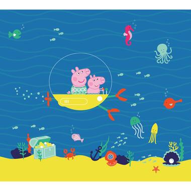 Sanders & Sanders fotobehang - Peppa Pig - blauw en geel - 3 x 2,7 m - 601192 product