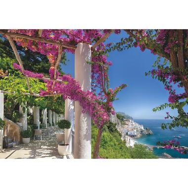 Komar fotobehang - Amalfi - blauw, groen en roze - 368 x 254 cm - 611027 product